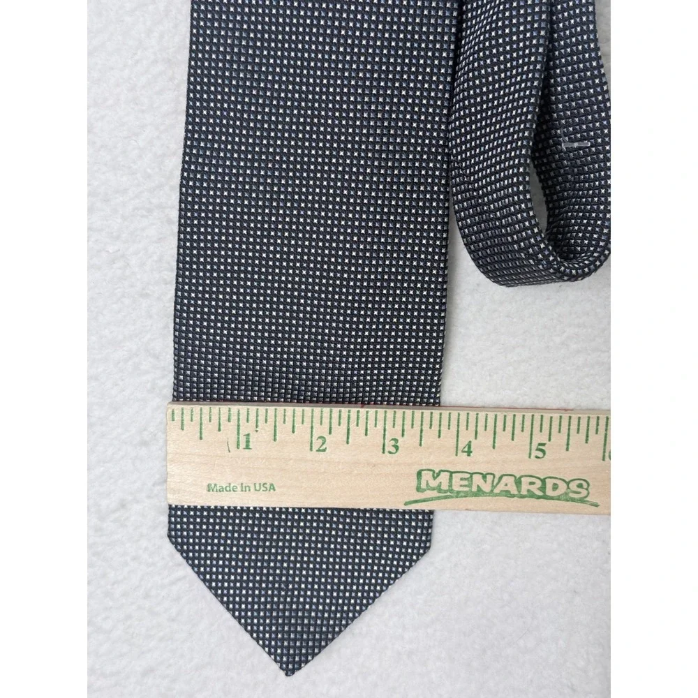 Banana Republic Mens Navy Blue‎ Silk Cotton Micro Pattern Necktie 586263-00-1